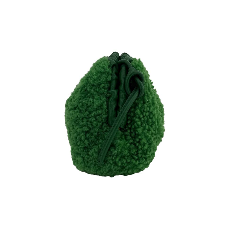 MANSUR GAVRIEL Mini Cloud Clutch Bag in Emerald Shearling - Picture 13 of 13